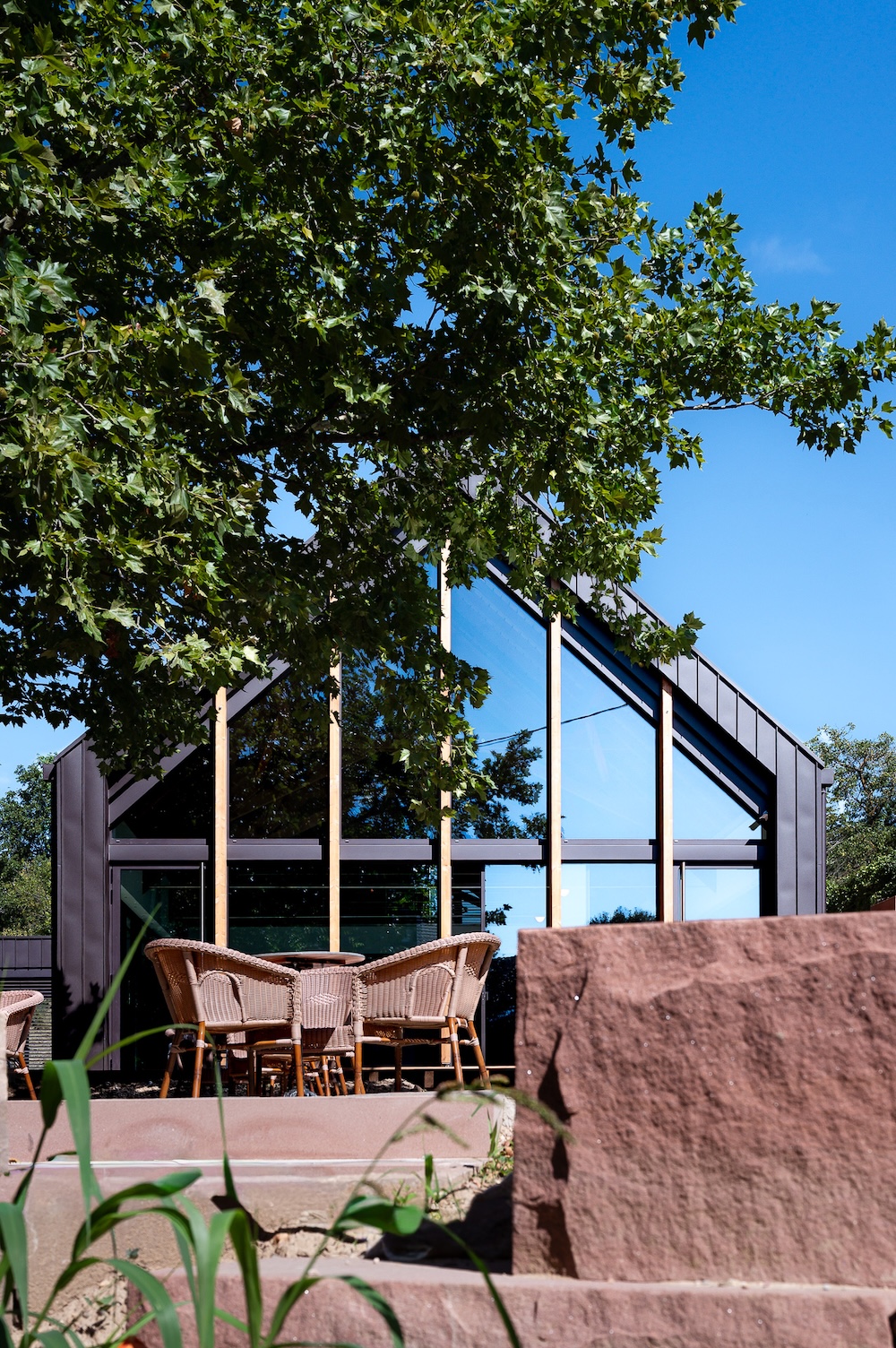 Terrasse extérieure de l'Hôtel Restaurant L'Ami Fritz